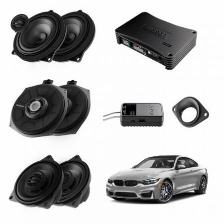PACHETE DIFUZOARE DEDICATE MARCA - PACHET SISTEM AUDIO PLUG&PLAY AUDISON DEDICAT BMW K4E K4M + DSP 520W