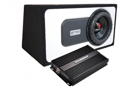REISS AUDIO - Subwoofer REISS AUDIO RX 12 PRO 1500/3000W + AMPLIFICATOR MONOBLOC