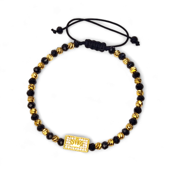 Brățară Anthony cu hematit și detaliu auriu cu zirconii [1]