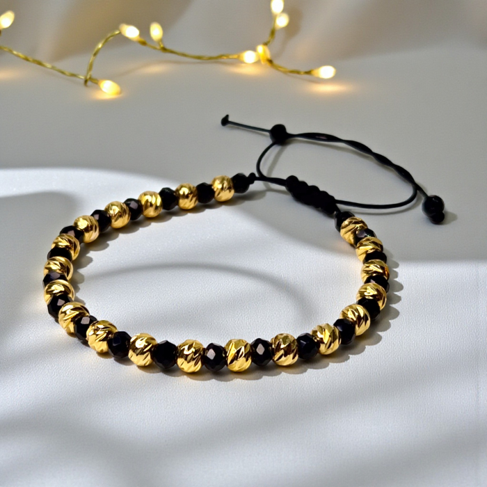 Brățară Taylor cu hematit și elemente din oțel inoxidabil placat cu aur [6]