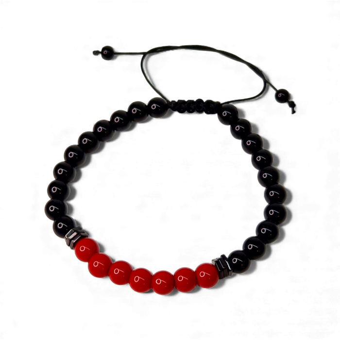 Brățară Red Charm cu hematit și agate roșu [3]