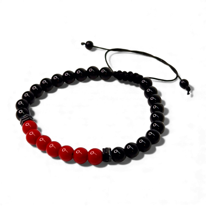 Brățară Red Charm cu hematit și agate roșu [5]