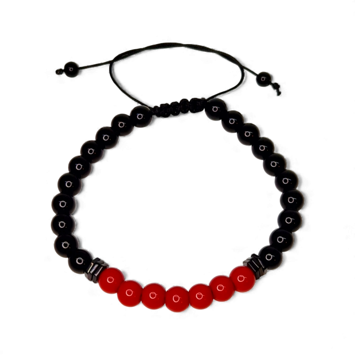 Brățară Red Charm cu hematit și agate roșu [6]