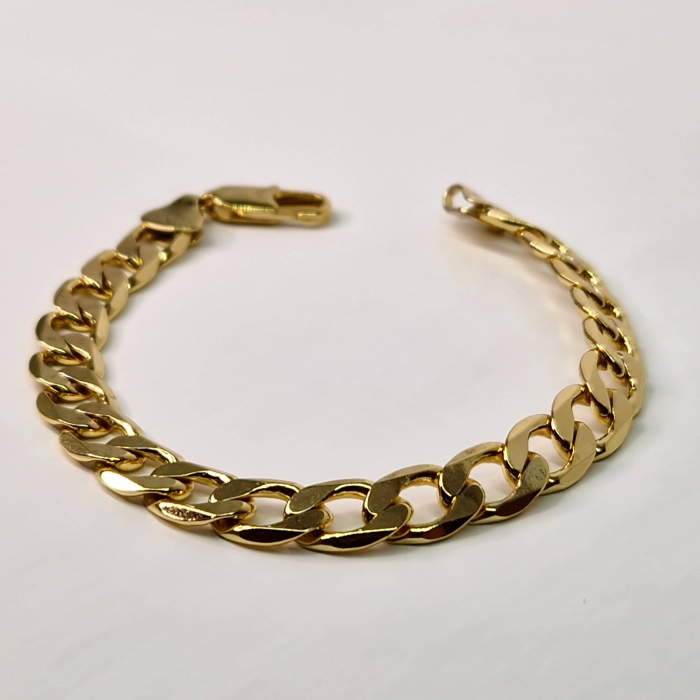 Bratara unisex model clasic si elegant placata cu aur de 18k [1]