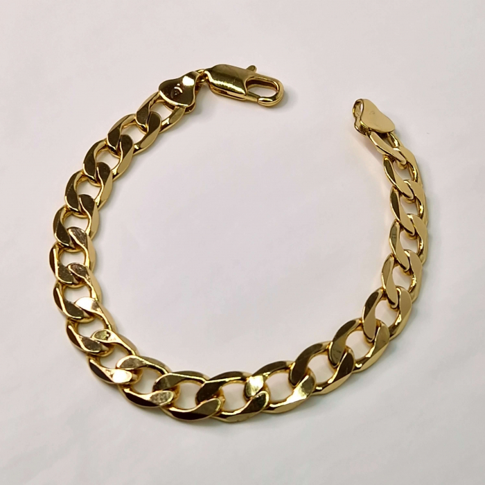 Bratara unisex model clasic si elegant placata cu aur de 18k [3]