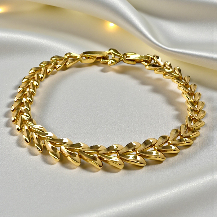 Bratara deosebit de eleganta placata cu aur de 18k [4]