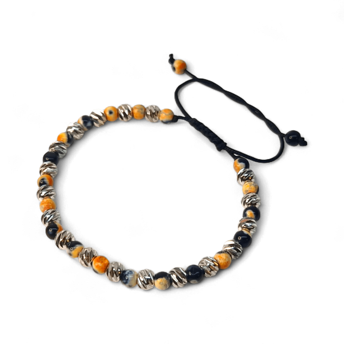 Brățară Sefora din Jasp galben și Hematit cu elemente placate cu argint [3]