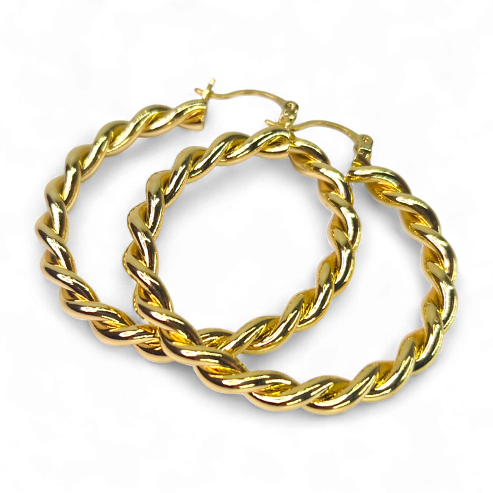 Cercei placați cu aur Casiana – eleganță clasică [5]