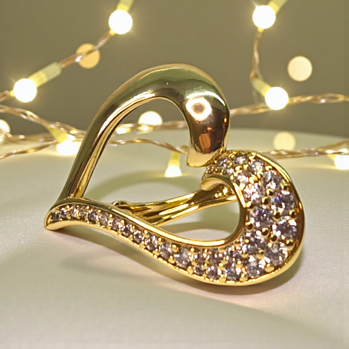 Cercei Rachael placati cu aur 18K cu design sculptural și zirconii [4]