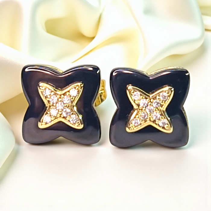 Cercei placați cu aur Alexis – eleganță modernă [2]