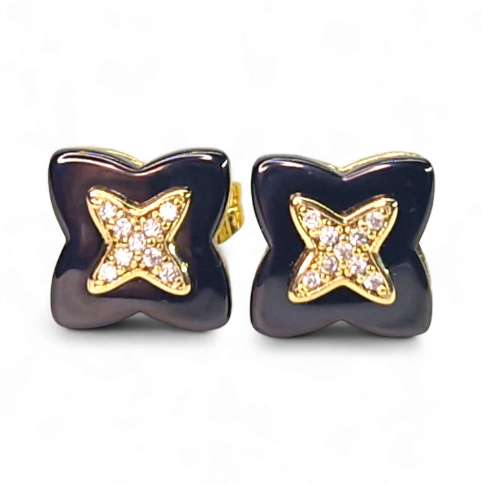 Cercei placați cu aur Alexis – eleganță modernă [1]