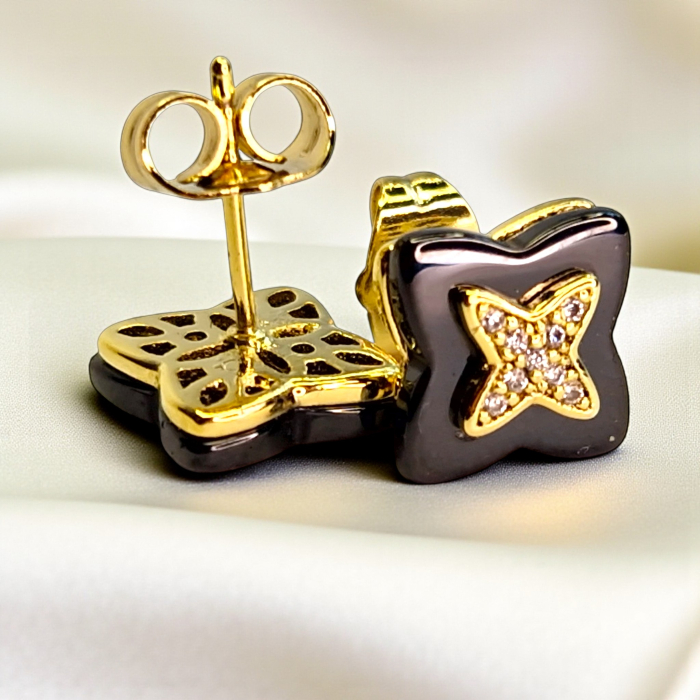 Cercei placați cu aur Alexis – eleganță modernă [9]