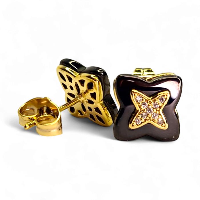 Cercei placați cu aur Alexis – eleganță modernă [6]