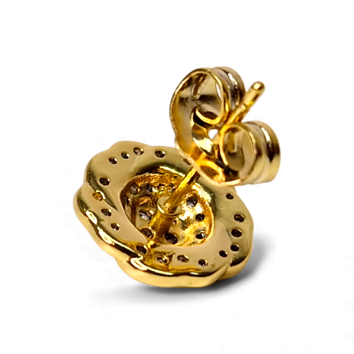 Cercei Amira placați cu aur 18K cu cristale [8]