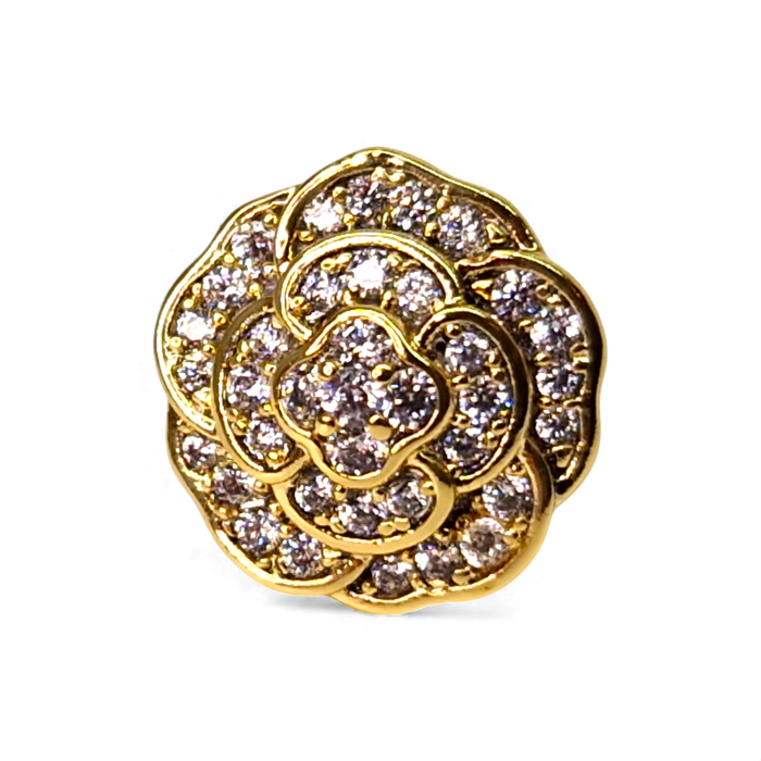 Cercei Amira placați cu aur 18K cu cristale [7]