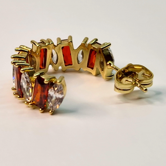 cercei cu surub placati cu aur galben de 14k si cristale multicolore din zirconiu [2]