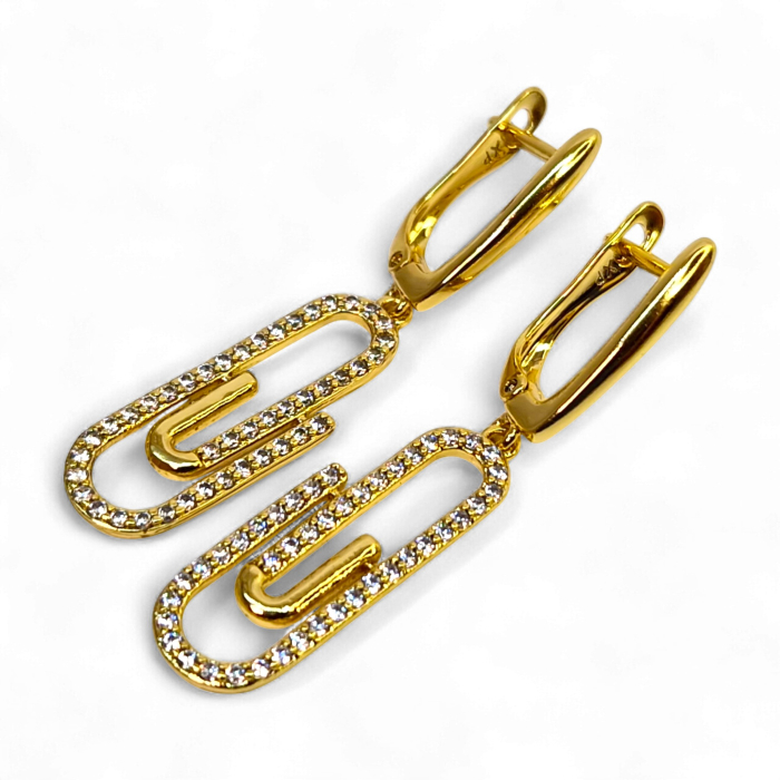 Cercei placați cu aur Bela – Rafinament și strălucire naturală [1]