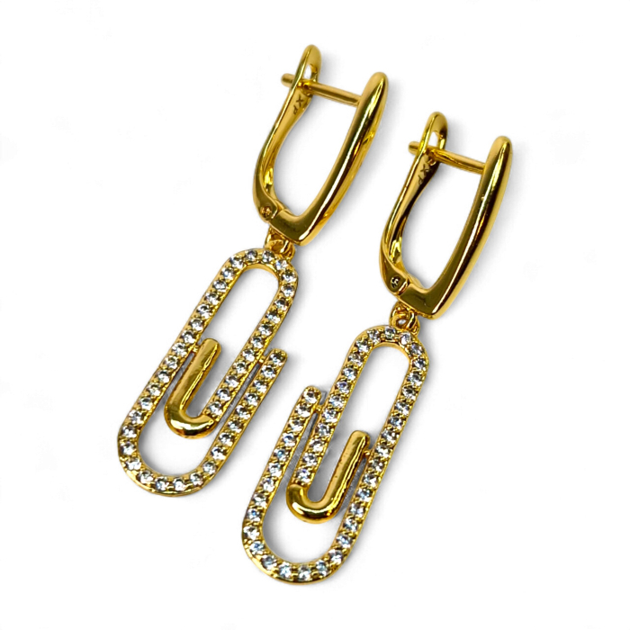 Cercei placați cu aur Bela – Rafinament și strălucire naturală [5]