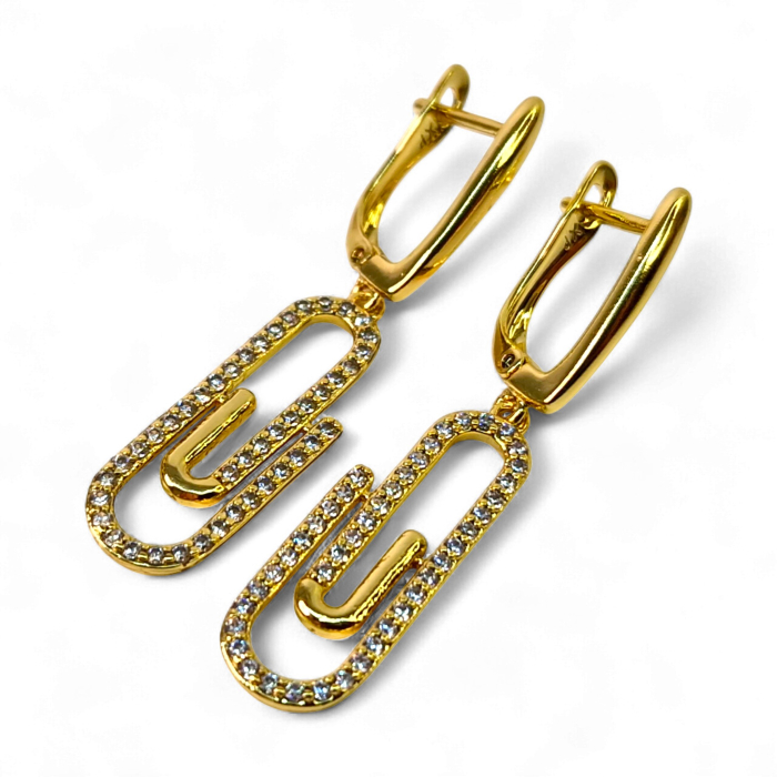 Cercei placați cu aur Bela – Rafinament și strălucire naturală [4]