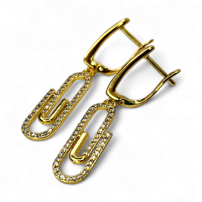 Cercei placați cu aur Bela – Rafinament și strălucire naturală [7]