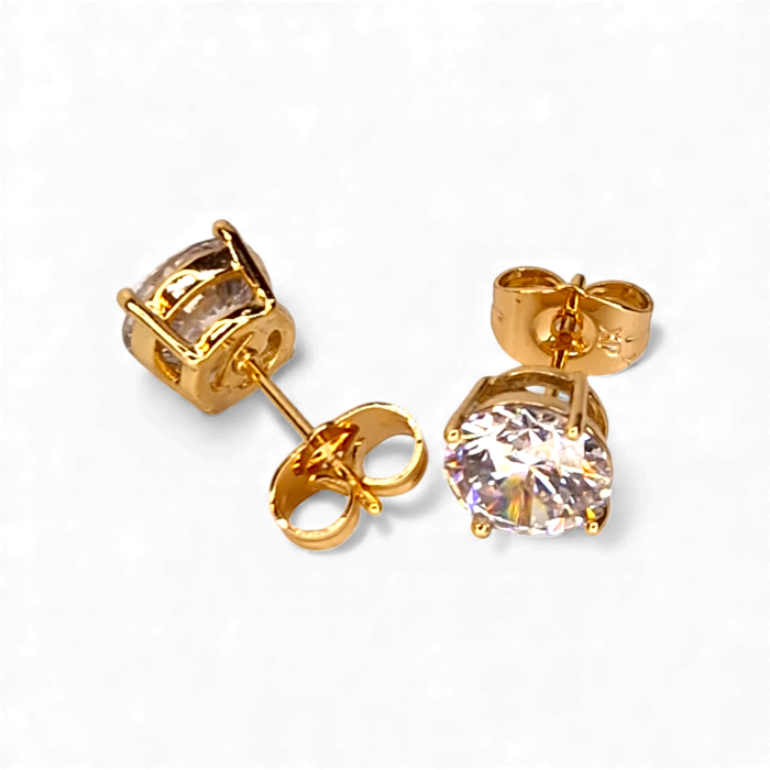 Cercei aur Chloe cu cristal brilliant [5]