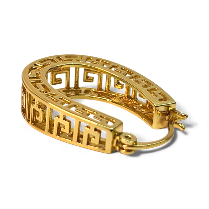 Cercei cu filigram placati cu aur galben de 14K [7]