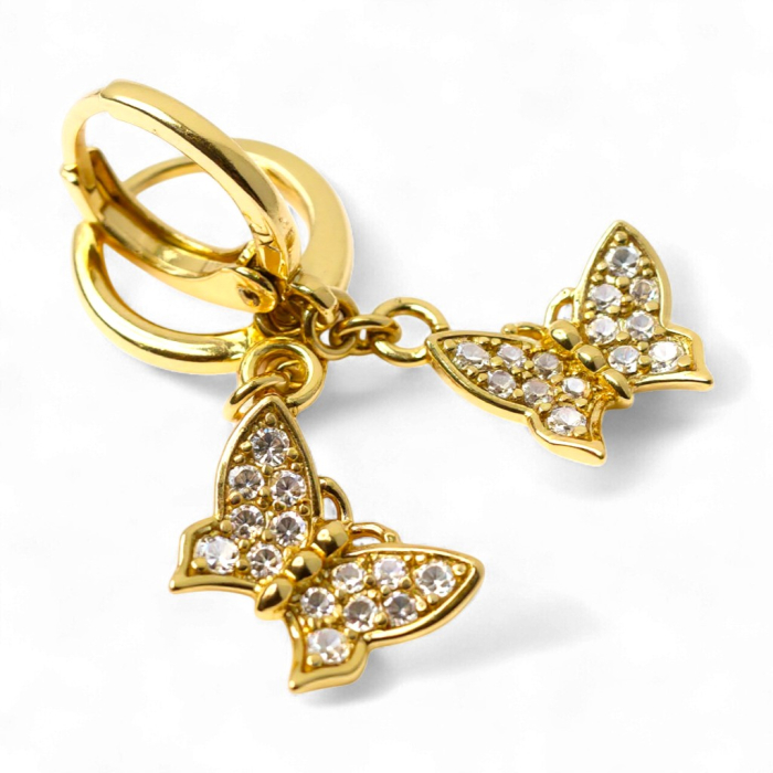 Cercei placati cu aur Daniela – delicatețe și strălucire [5]