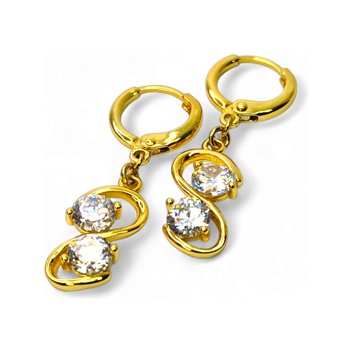 Cercei placați cu aur Dorina – Eleganță și rafinament [1]