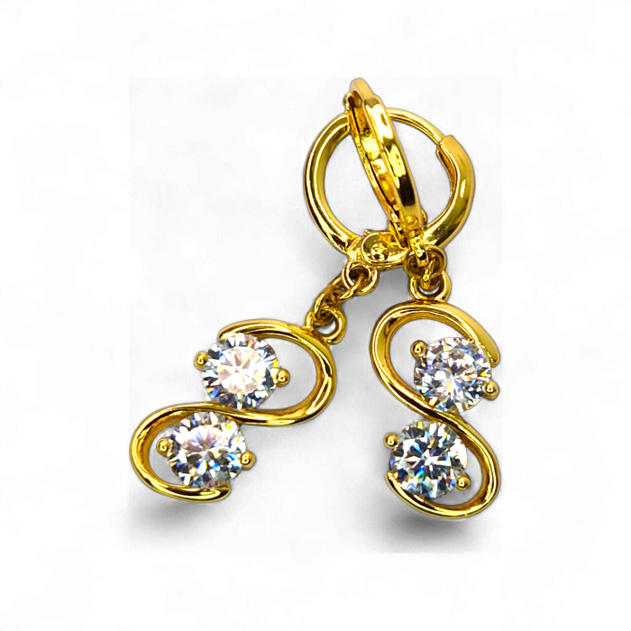 Cercei placați cu aur Dorina – Eleganță și rafinament [6]