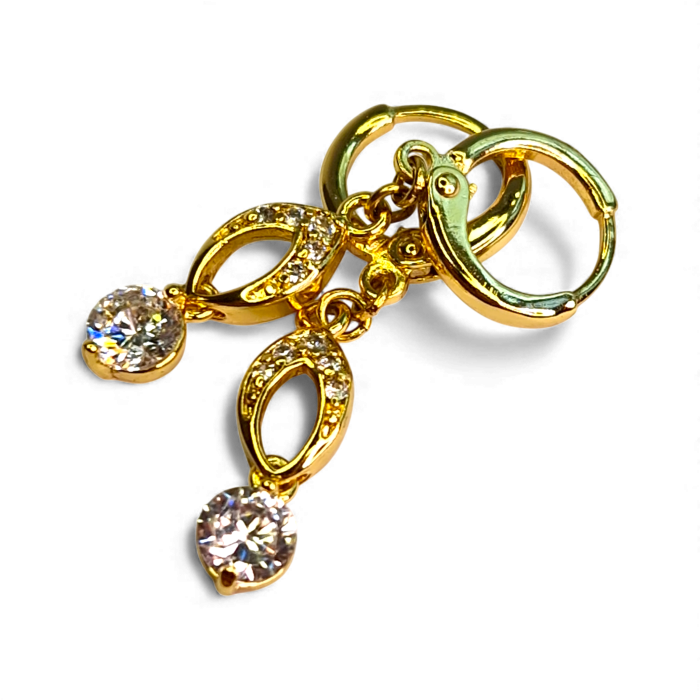 Cercei placați cu aur Elena – rafinament și strălucire [3]