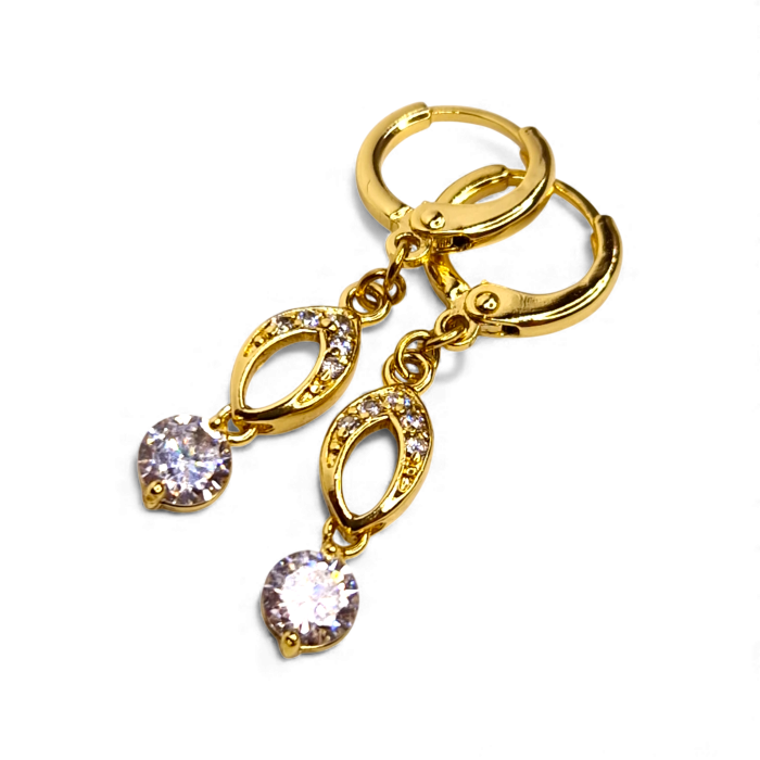 Cercei placați cu aur Elena – rafinament și strălucire [9]