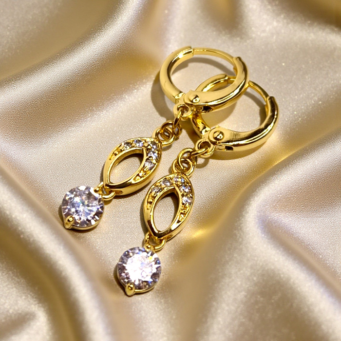 Cercei placați cu aur Elena – rafinament și strălucire [10]