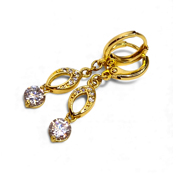 Cercei placați cu aur Elena – rafinament și strălucire [7]