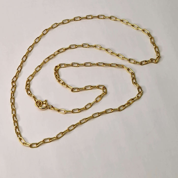 Lant cu lungime de 50 cm placat cu aur de 14k [9]