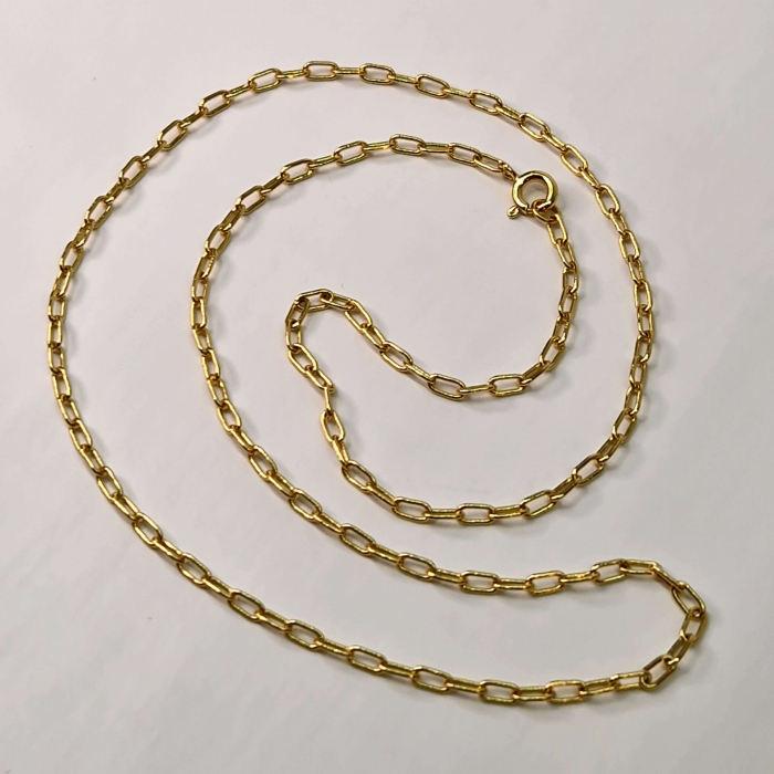 Lant cu lungime de 50 cm placat cu aur de 14k [7]