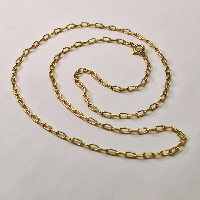 Lant cu lungime de 50 cm placat cu aur de 14k [1]