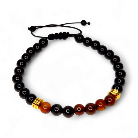 Brățară Jordan cu hematit și agate carnelian [5]