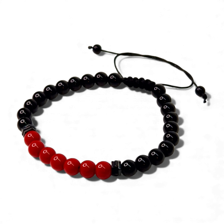 Brățară Red Charm cu hematit și agate roșu [4]