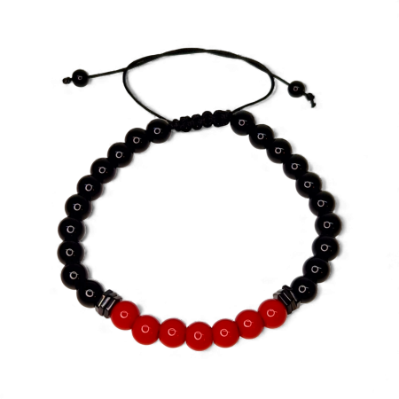 Brățară Red Charm cu hematit și agate roșu [5]