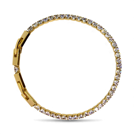 Bratari placate cu aur - Brățară Sophia placată cu aur 18K cu zirconii clare