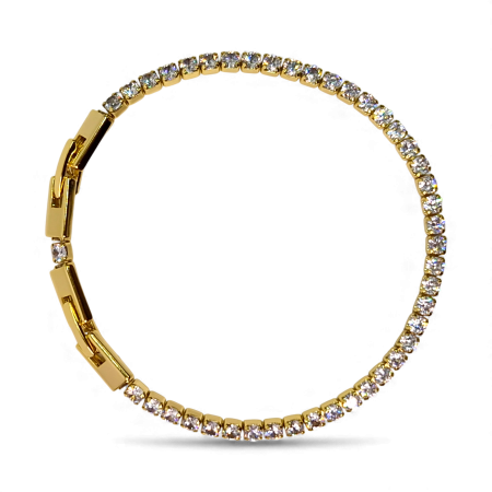 Brățară Sophia placată cu aur 18K cu zirconii clare [6]