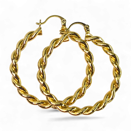 Cercei placați cu aur Casiana – eleganță clasică [2]