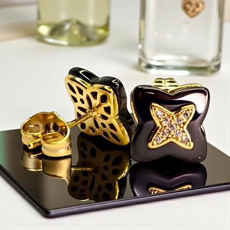 Cercei placați cu aur Alexis – eleganță modernă [6]