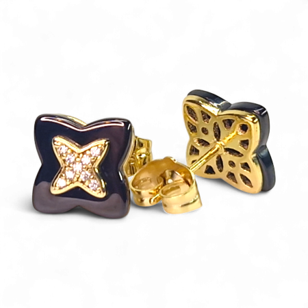 Cercei placați cu aur Alexis – eleganță modernă [7]