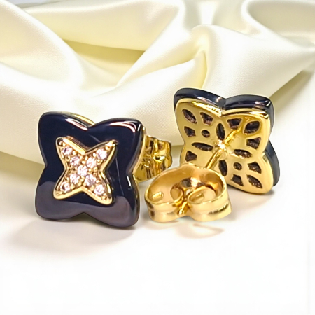 Cercei placați cu aur Alexis – eleganță modernă [4]