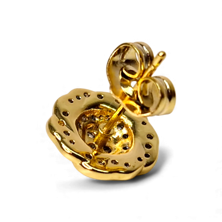 Cercei Amira placați cu aur 18K cu cristale [7]