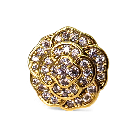 Cercei Amira placați cu aur 18K cu cristale [6]