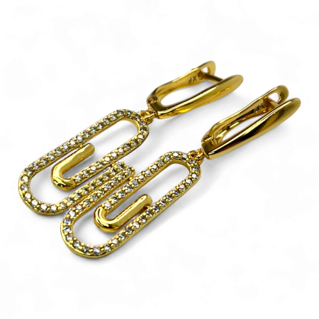 Cercei placați cu aur Bela – Rafinament și strălucire naturală [7]