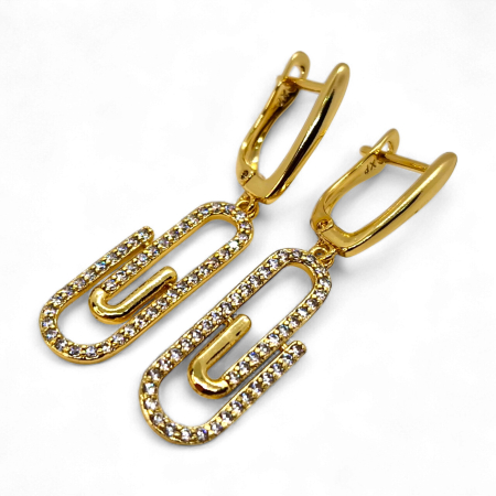 Cercei placați cu aur Bela – Rafinament și strălucire naturală [5]