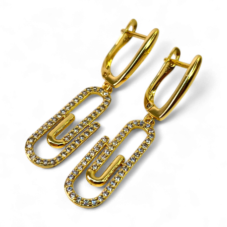 Cercei placați cu aur Bela – Rafinament și strălucire naturală [3]